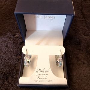 💟💙 Sofia James Colorful Crystal Hoops 💟💙